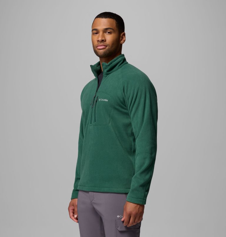Men's Fast Trek III Half Zip Fleece Pullover, Color: Rain Forest, image 4