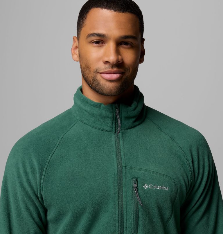 Men's Fast Trek III Half Zip Fleece Pullover, Color: Rain Forest, image 5