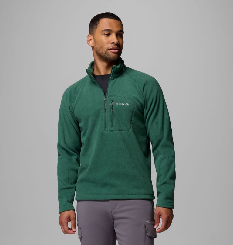 Men's Fast Trek III Half Zip Fleece Pullover, Color: Rain Forest, image 1