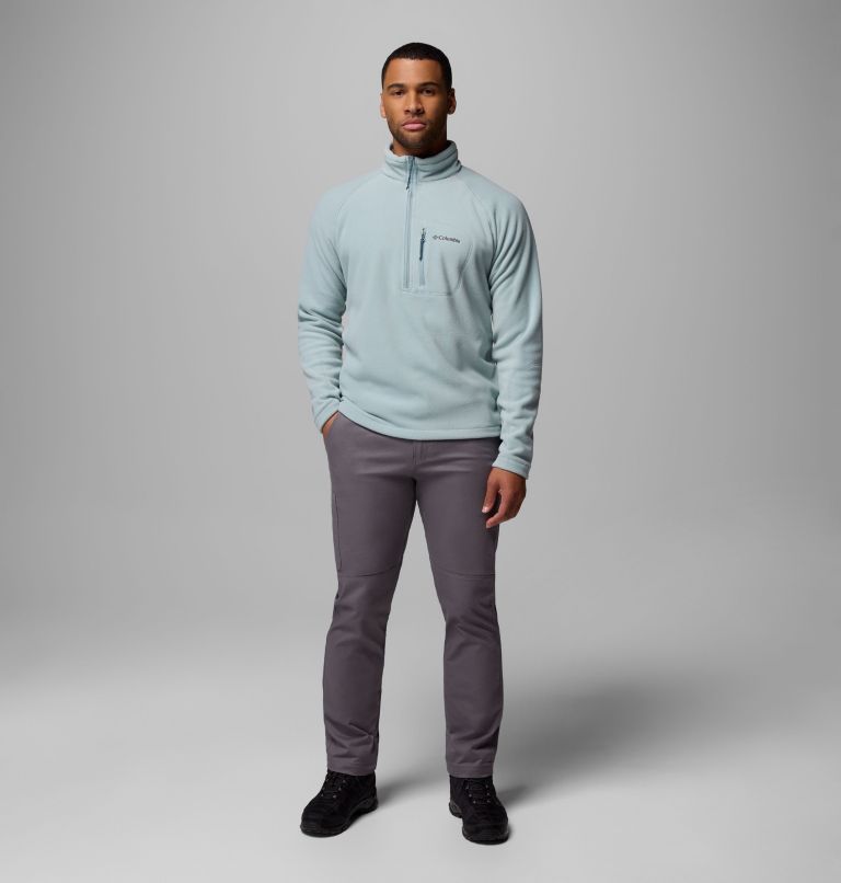 Men's Fast Trek III Half Zip Fleece Pullover, Color: Crushed Blue, image 2