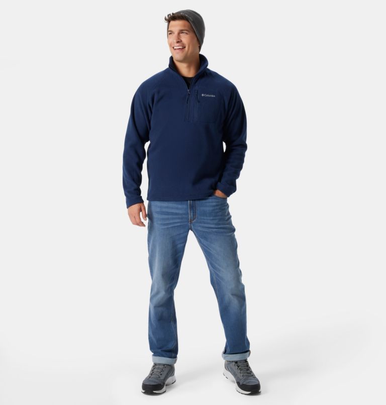 Half Zip Fleece Sweatshirt Navy - Unisex – Province of Canada