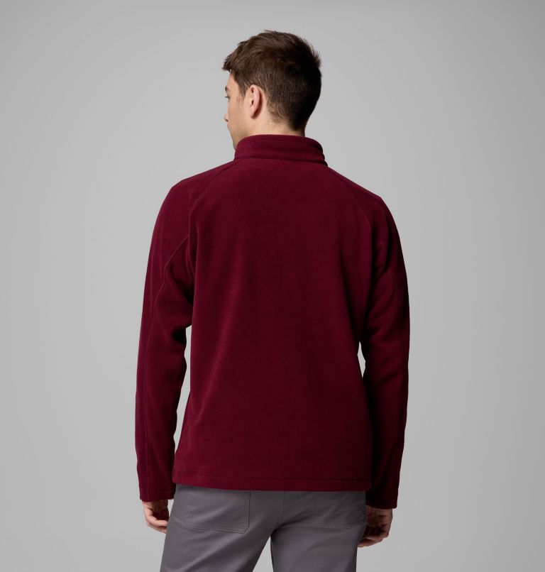 Men's Fast Trek III Half Zip Fleece Pullover, Color: Rich Wine, image 3