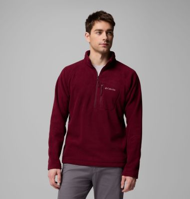 Men's Fast Trek III Half Zip Fleece Pullover, Color: Rich Wine, image 1