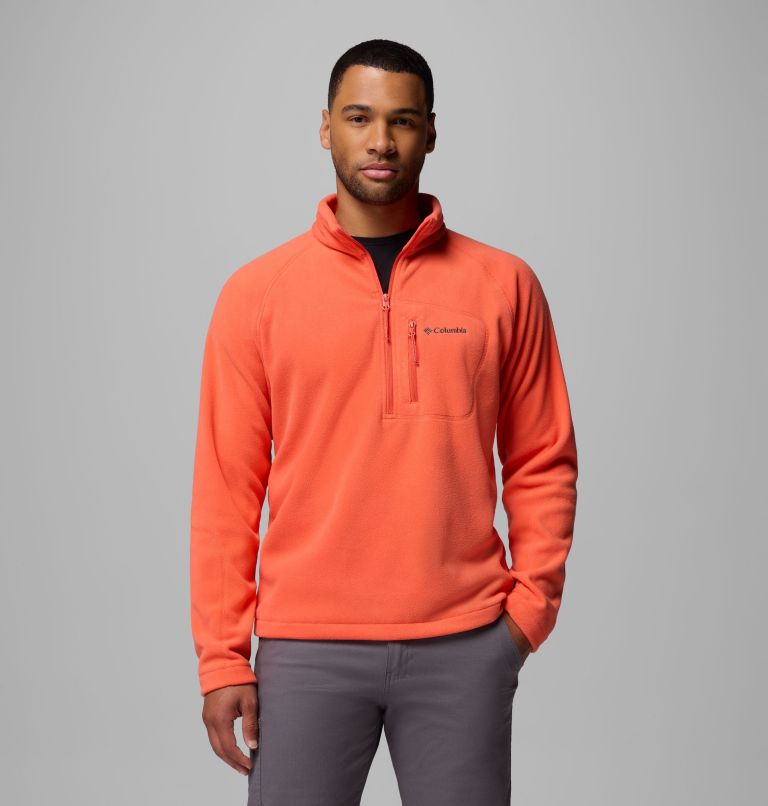 Men's Fast Trek III Half Zip Fleece Pullover, Color: Zing, image 1
