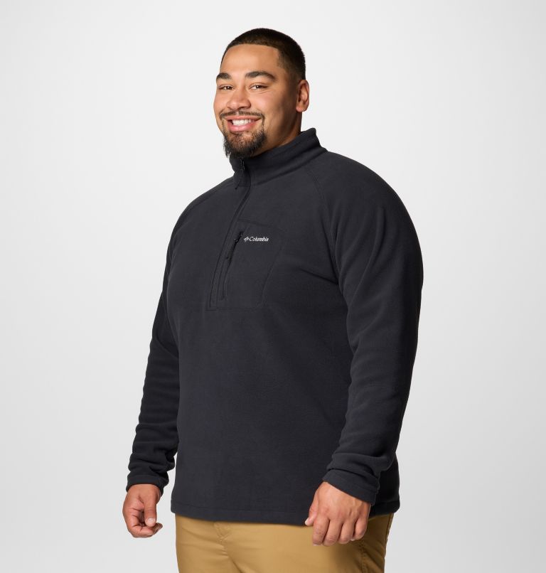 Men's Fast Trek III Half Zip Fleece Pullover - Big, Color: Black, image 4