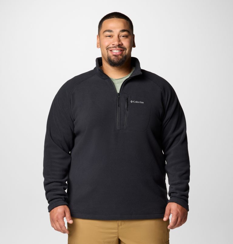 Men's Fast Trek III Half Zip Fleece Pullover - Big, Color: Black, image 1