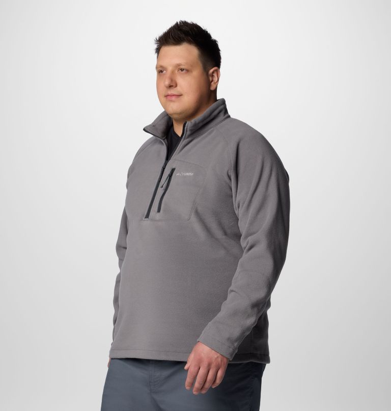 Men's Fast Trek III Half Zip Fleece Pullover - Big, Color: City Grey, Shark, image 4