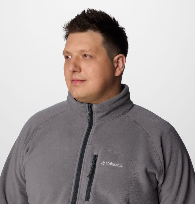 Men's Fast Trek III Half Zip Fleece Pullover - Big, Color: City Grey, Shark, image 5