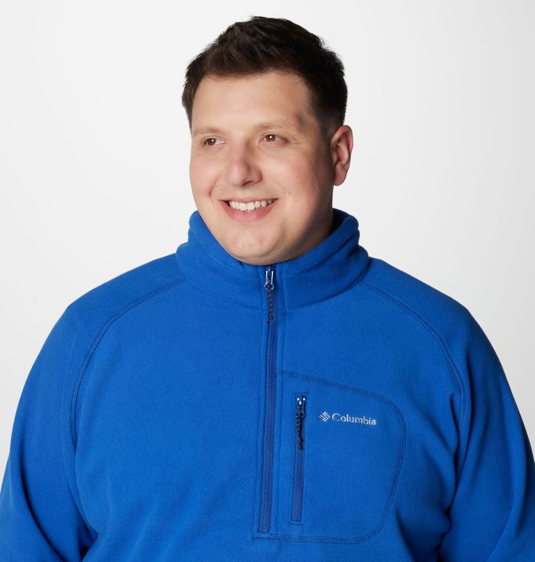 Men's Fast Trek III Half Zip Fleece Pullover - Big, Color: Mountain Blue, image 5