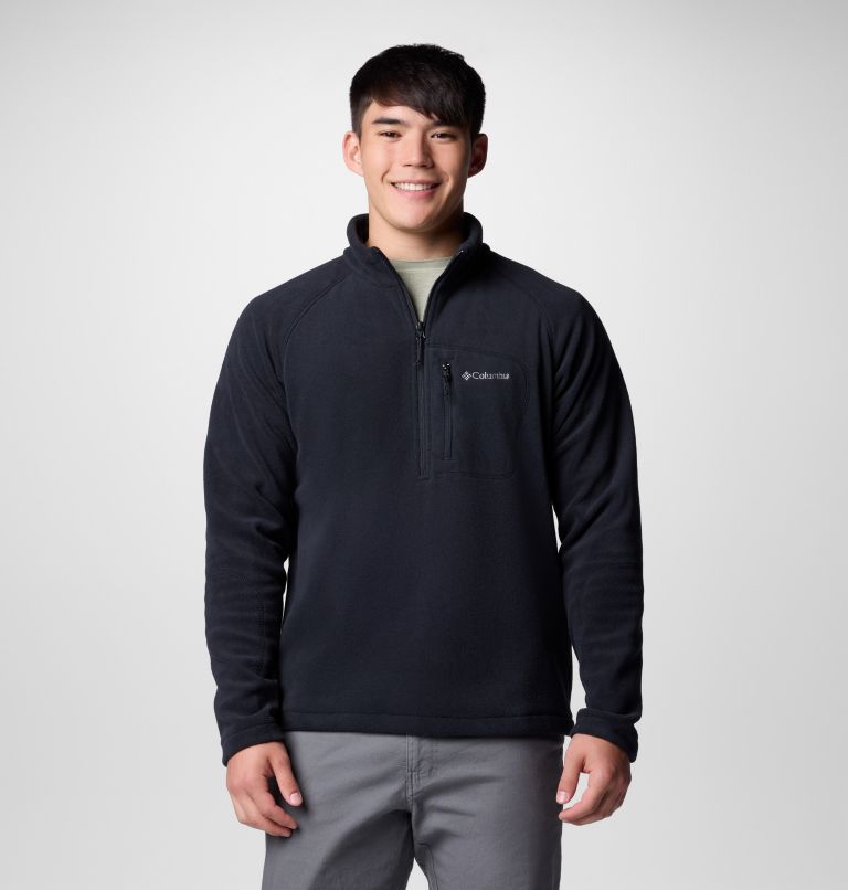 Men's Fast Trek III Half Zip Fleece Pullover - Tall, Color: Black, image 1