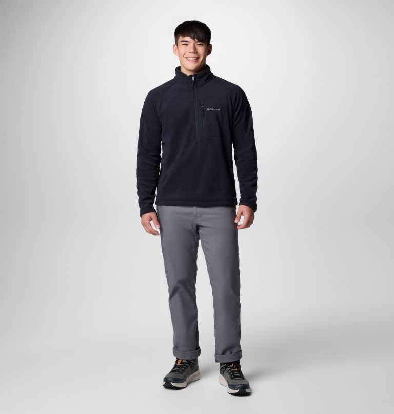 Men's Fast Trek III Half Zip Fleece Pullover - Tall, Color: Black, image 2