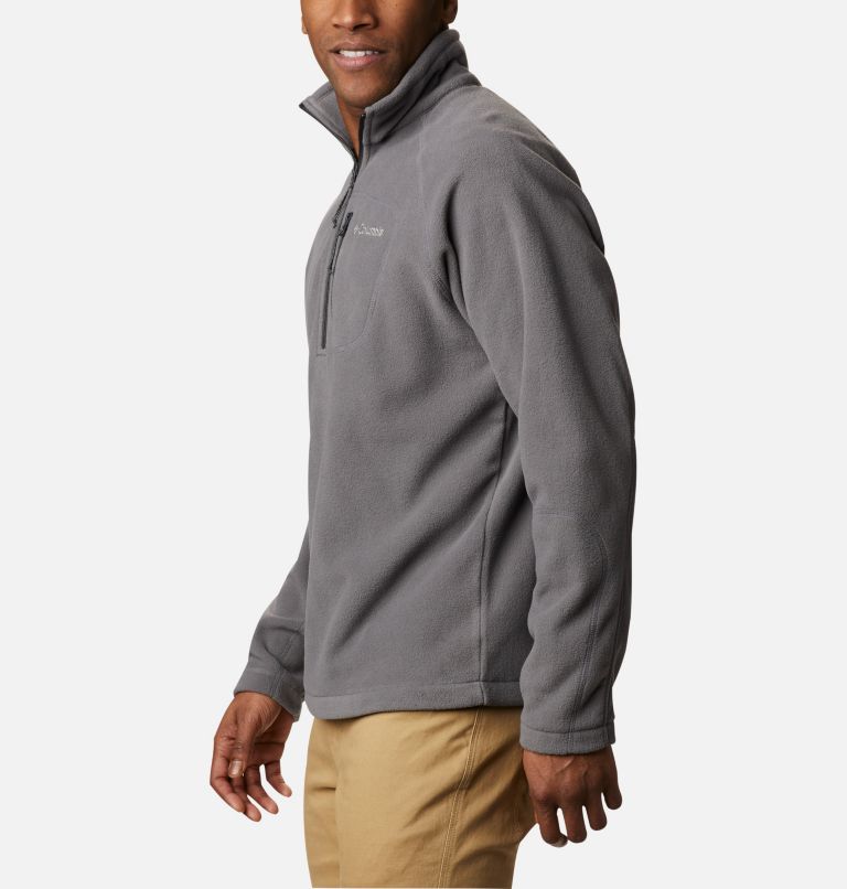 Men's Fast Trek III Half Zip Fleece Pullover - Tall, Color: City Grey, Shark, image 3