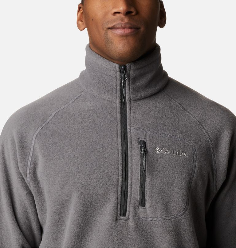 Men's Fast Trek III Half Zip Fleece Pullover - Tall, Color: City Grey, Shark, image 4