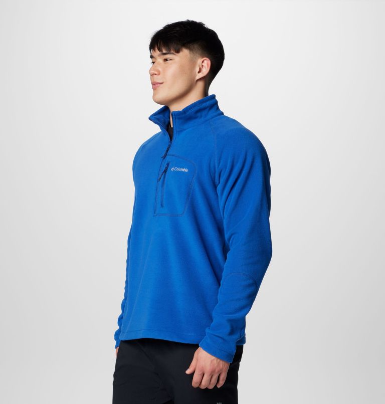 Men's Fast Trek III Half Zip Fleece Pullover - Tall, Color: Mountain Blue, image 4