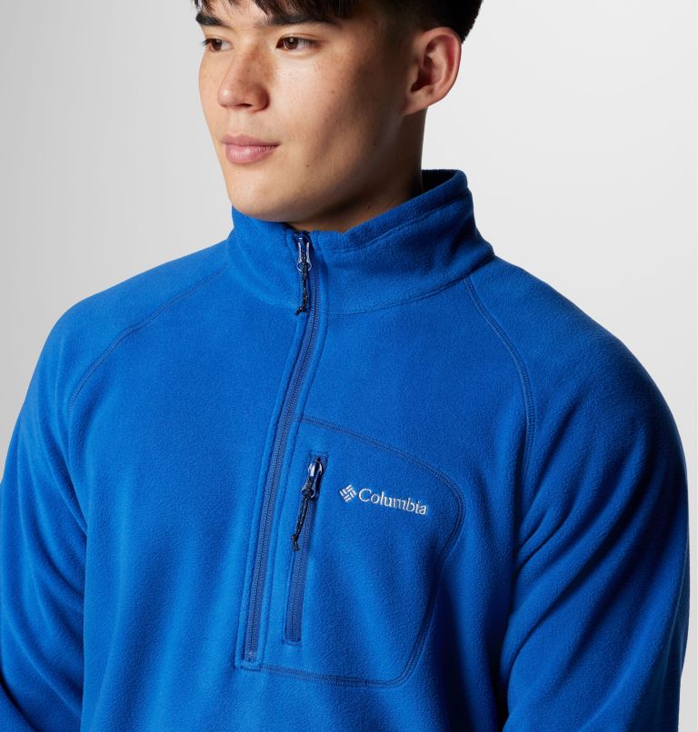Men's Fast Trek III Half Zip Fleece Pullover - Tall, Color: Mountain Blue, image 5