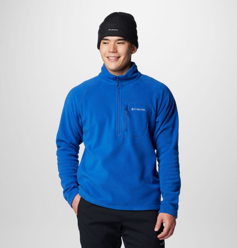 Men's Fast Trek III Half Zip Fleece Pullover - Tall, Color: Mountain Blue, image 9