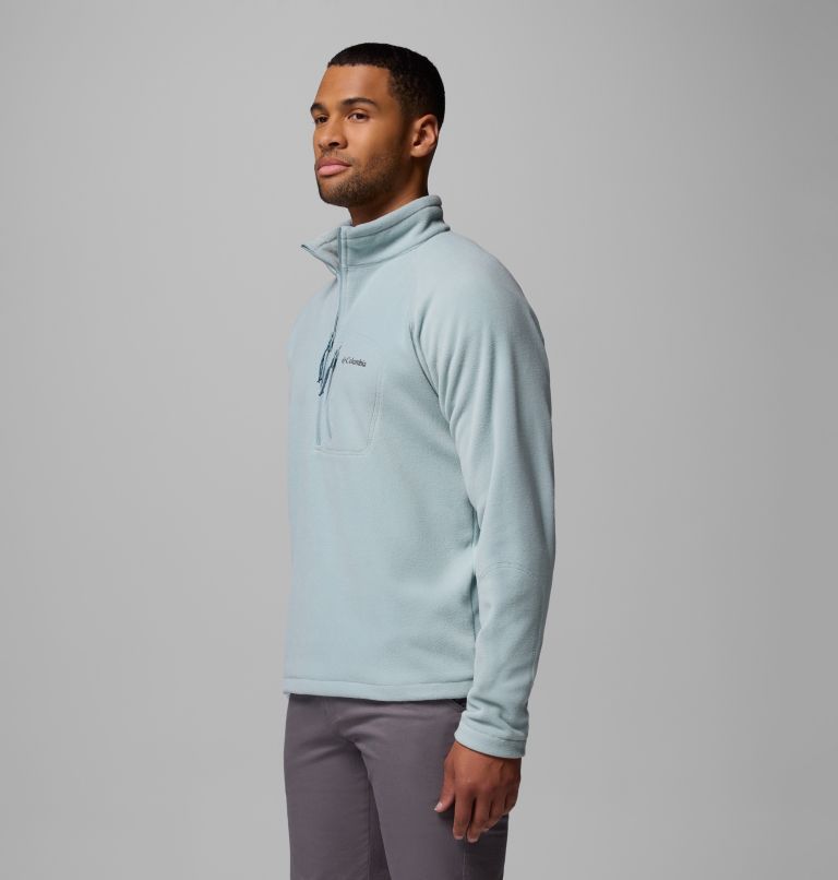 Men's Fast Trek III Half Zip Fleece Pullover - Tall, Color: Crushed Blue, image 4