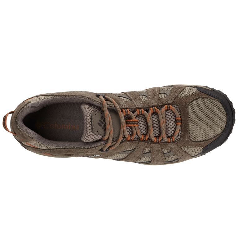 Men's Redmond Waterproof Low Hiking Shoe, Color: Pebble, Dark Ginger, image 3