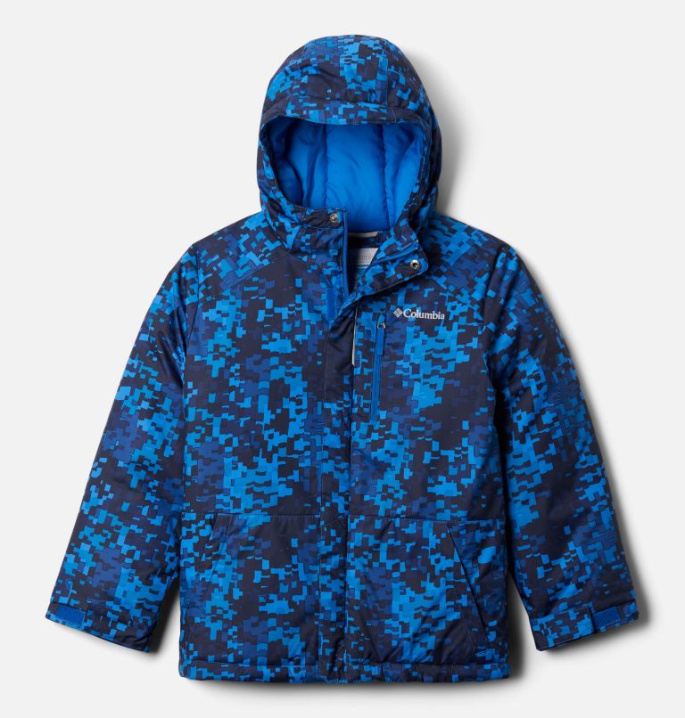 Boys’ Lightning Lift Jacket, Color: Bright Indigo Weave Print, image 1