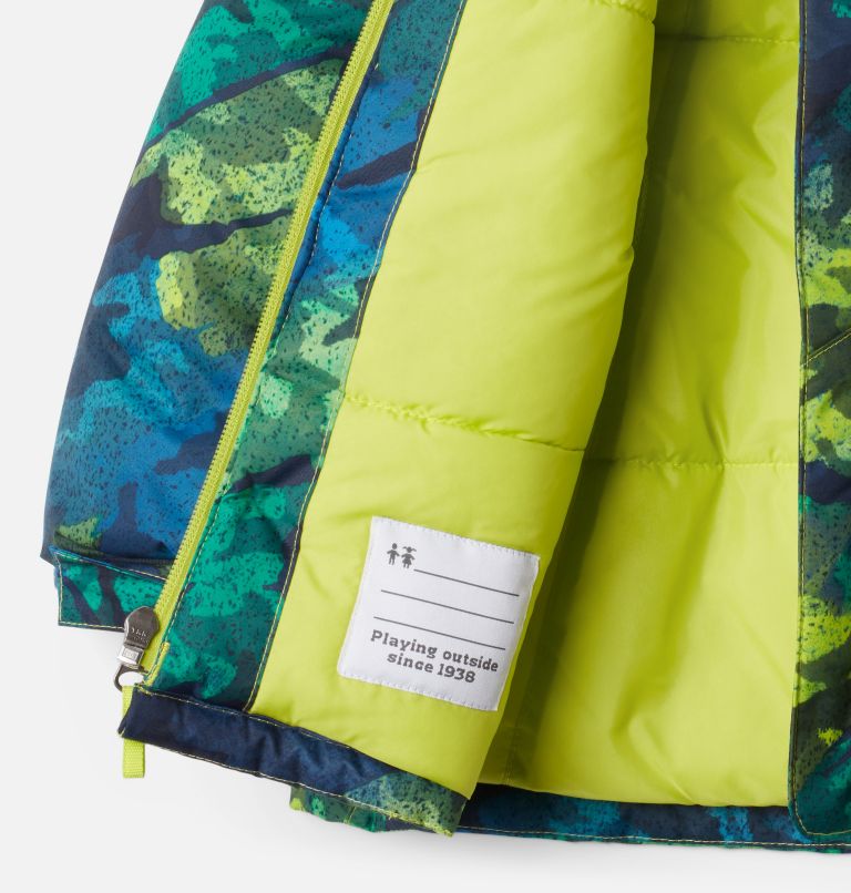 Manteau Lightening Lift pour garçon – Tout-petit, Color: Bright Chartreuse Brushed Camo Print, image 3
