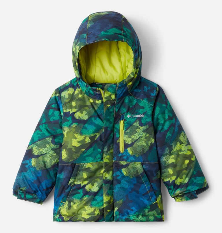Manteau Lightening Lift pour garçon – Tout-petit, Color: Bright Chartreuse Brushed Camo Print, image 1