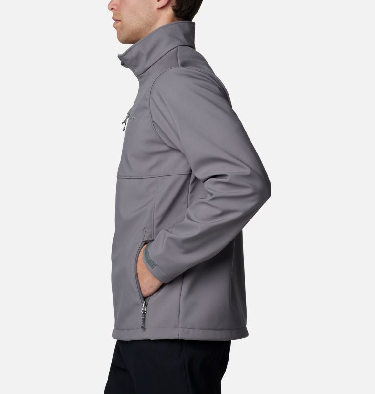 Men's Ascender Softshell Jacket, Color: City Grey, image 3