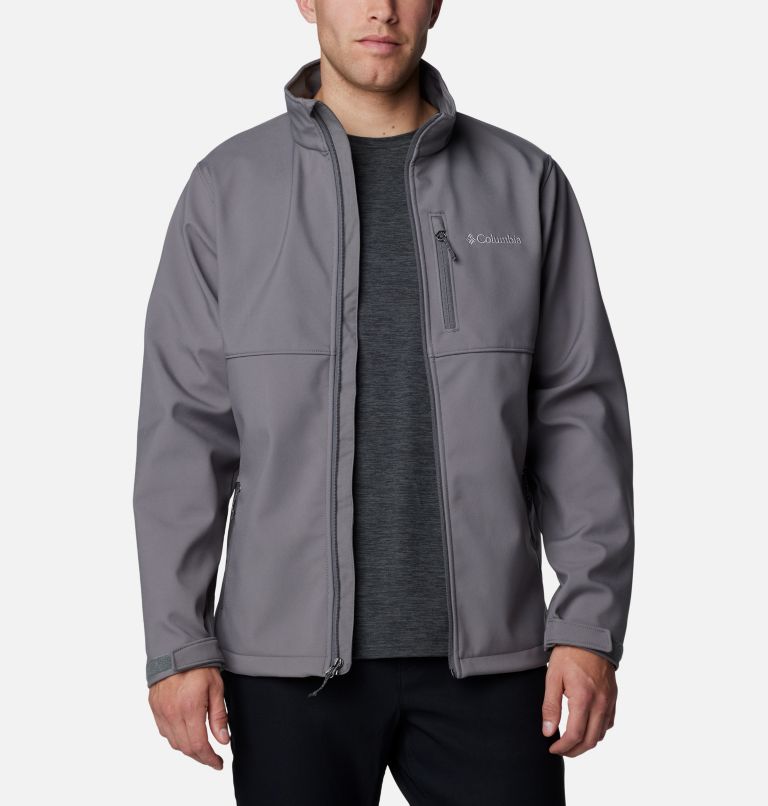 Men's Ascender Softshell Jacket, Color: City Grey, image 7