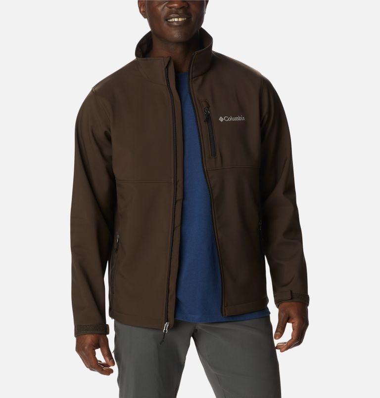 Thumbnail: Men’s Ascender Softshell Jacket - Tall, Color: Cordovan, image 7