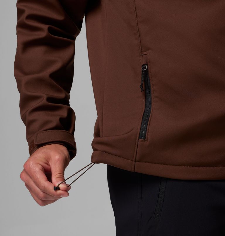 Men's Ascender Softshell Jacket, Color: Tobacco, Black, image 8