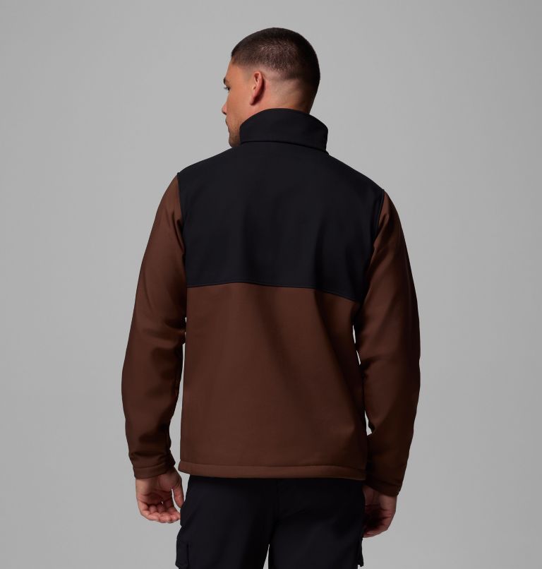 Men's Ascender Softshell Jacket, Color: Tobacco, Black, image 3