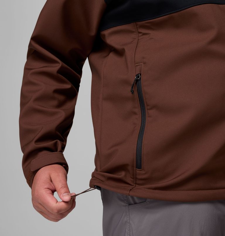 Men's Ascender Softshell Jacket - Big, Color: Tobacco, Black, image 7