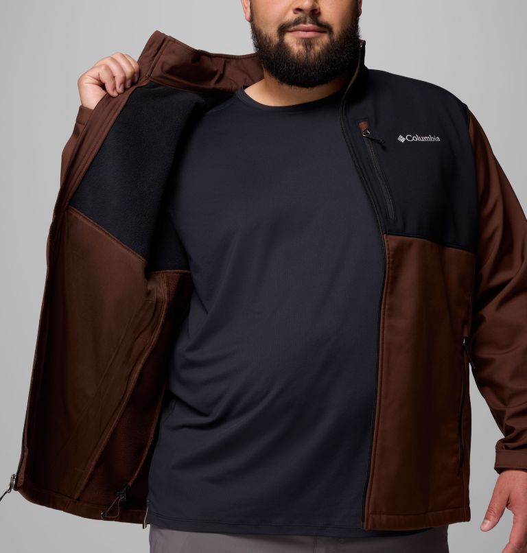 Men's Ascender Softshell Jacket - Big, Color: Tobacco, Black, image 8