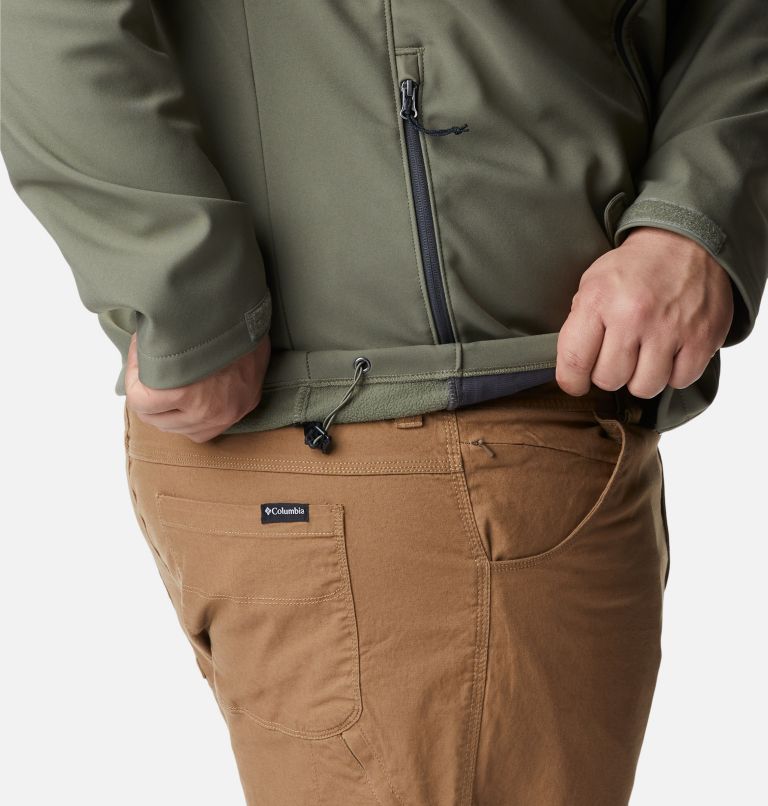 Thumbnail: Men’s Ascender Softshell Jacket - Big, Color: Stone Green, image 6