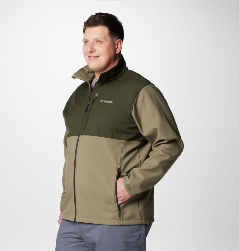 Men's Ascender Softshell Jacket - Big, Color: Stone Green, Greenscape, image 4