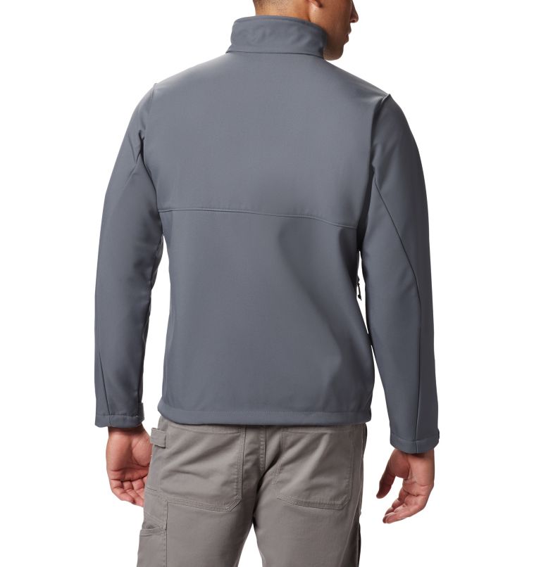 Thumbnail: Men’s Ascender Softshell Jacket - Tall, Color: Graphite, image 2