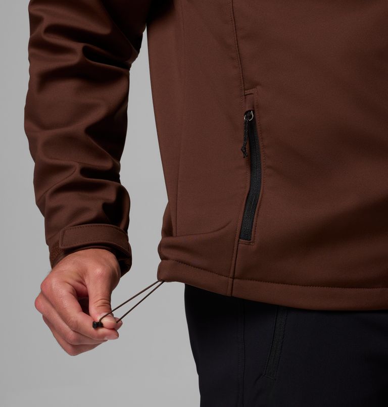 Men's Ascender Softshell Jacket - Tall, Color: Tobacco, Black, image 8