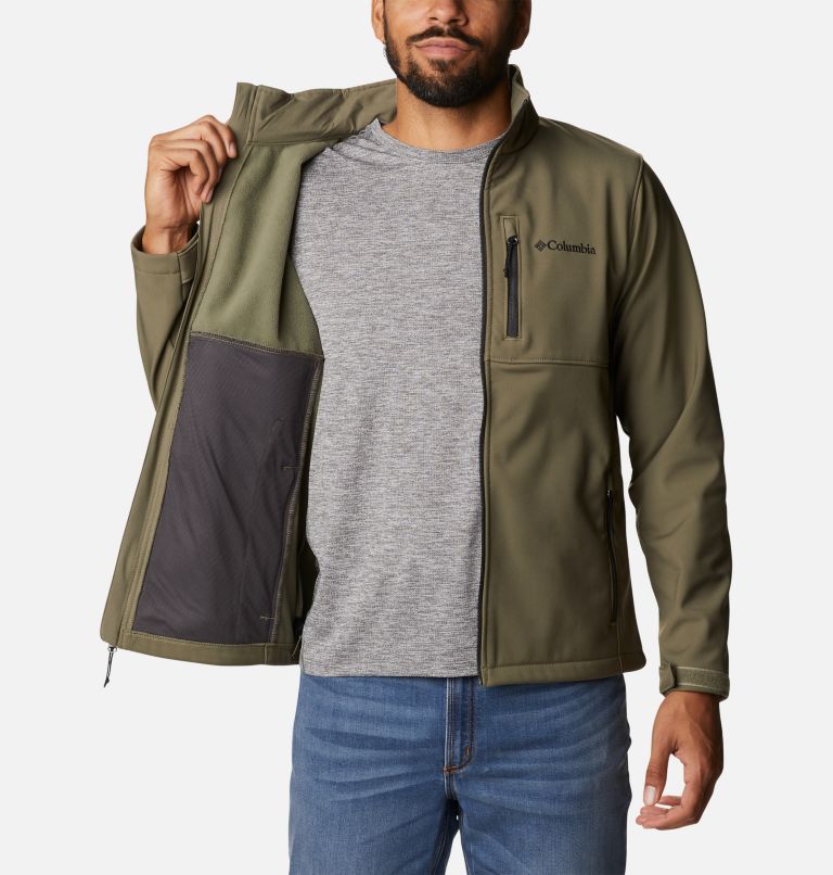 Men’s Ascender Softshell Jacket - Tall, Color: Stone Green, image 5