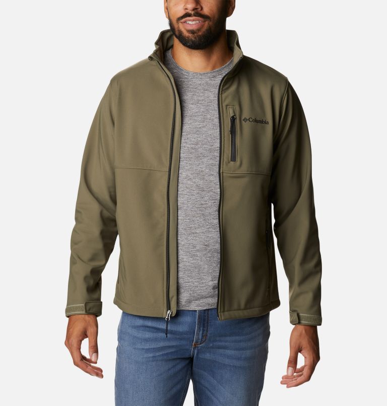 Men’s Ascender Softshell Jacket - Tall, Color: Stone Green, image 7