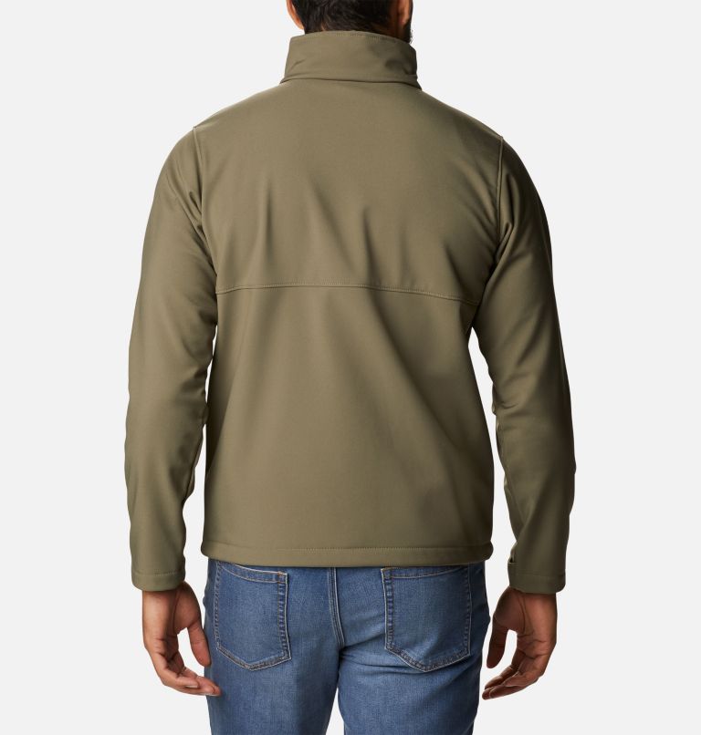 Thumbnail: Men’s Ascender Softshell Jacket - Tall, Color: Stone Green, image 2
