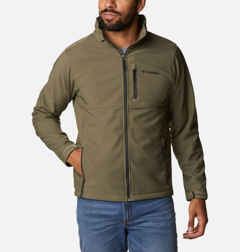 Men’s Ascender Softshell Jacket - Tall, Color: Stone Green