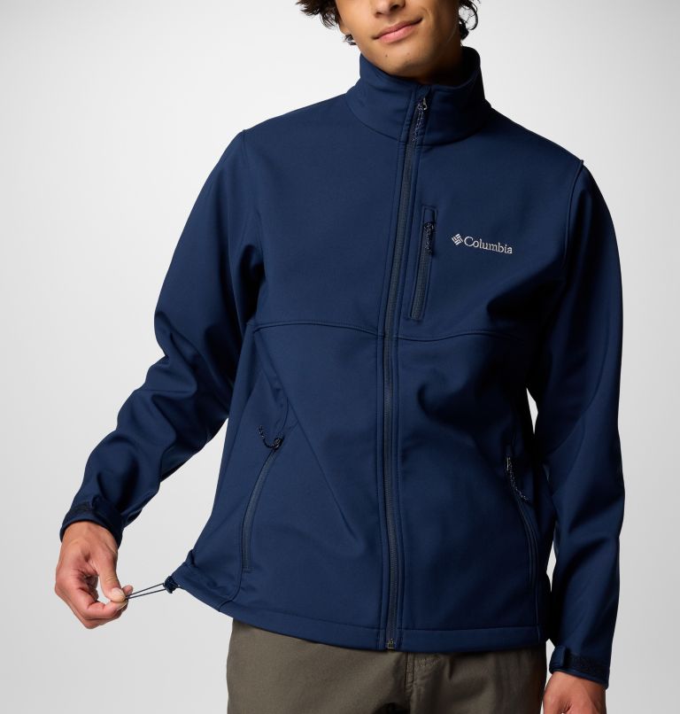 Veste randonnée softshell homme sale