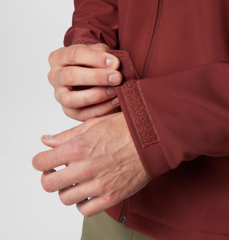 Chaqueta softshell de senderismo Ascender para hombre, Color: Spice, image 8