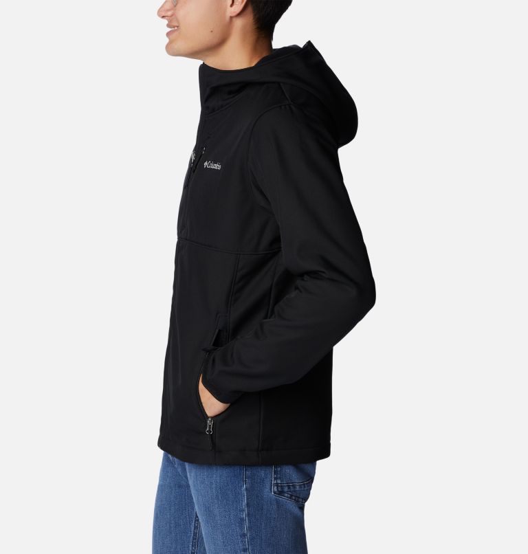 Men’s Ascender Hooded Softshell Jacket, Color: Black