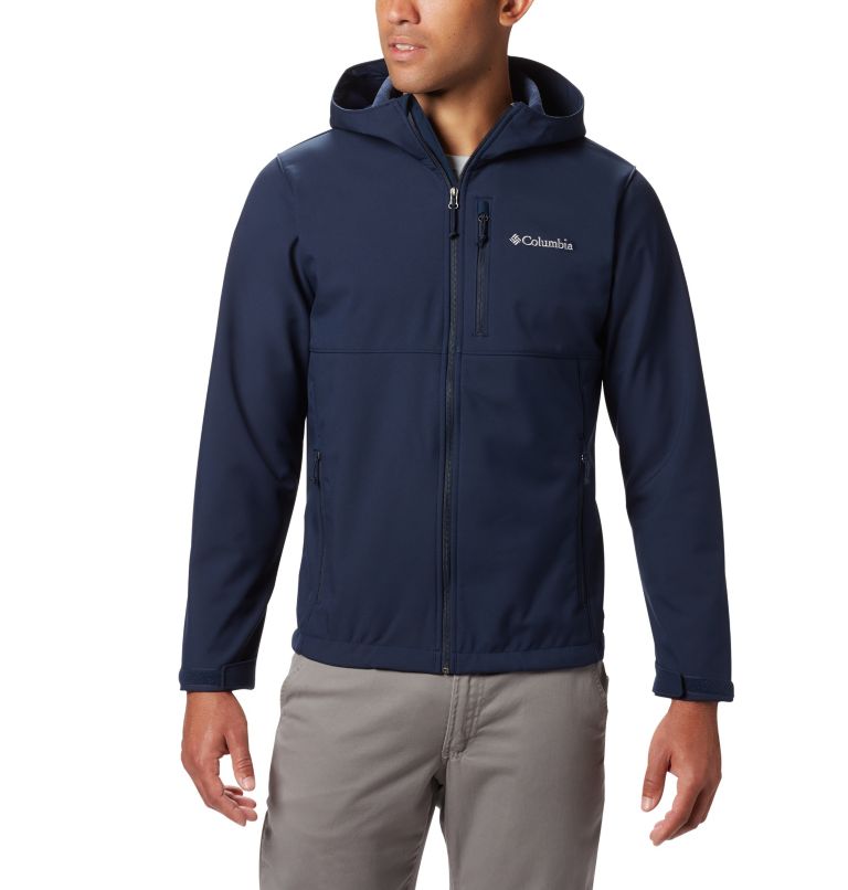 Thumbnail: Men’s Ascender Hooded Softshell Jacket, Color: Collegiate Navy, image 1