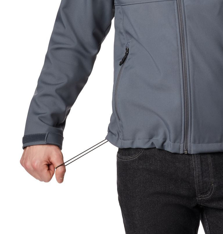 Men's Ascender Hooded Softshell Jacket - Tall, Color: Graphite, image 3
