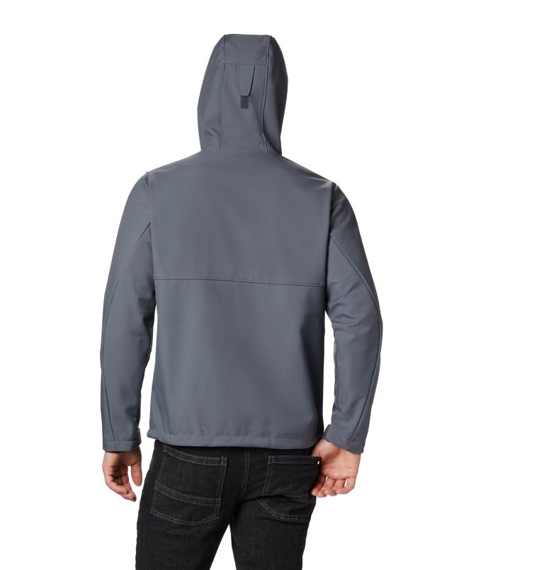 Thumbnail: Men's Ascender Hooded Softshell Jacket - Tall, Color: Graphite, image 2