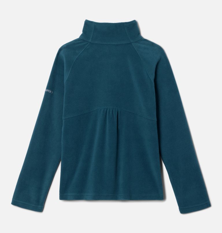 Thumbnail: Girls’ Glacial Fleece 1/4 Zip Pullover, Color: Night Wave, Dusty Pink, image 2