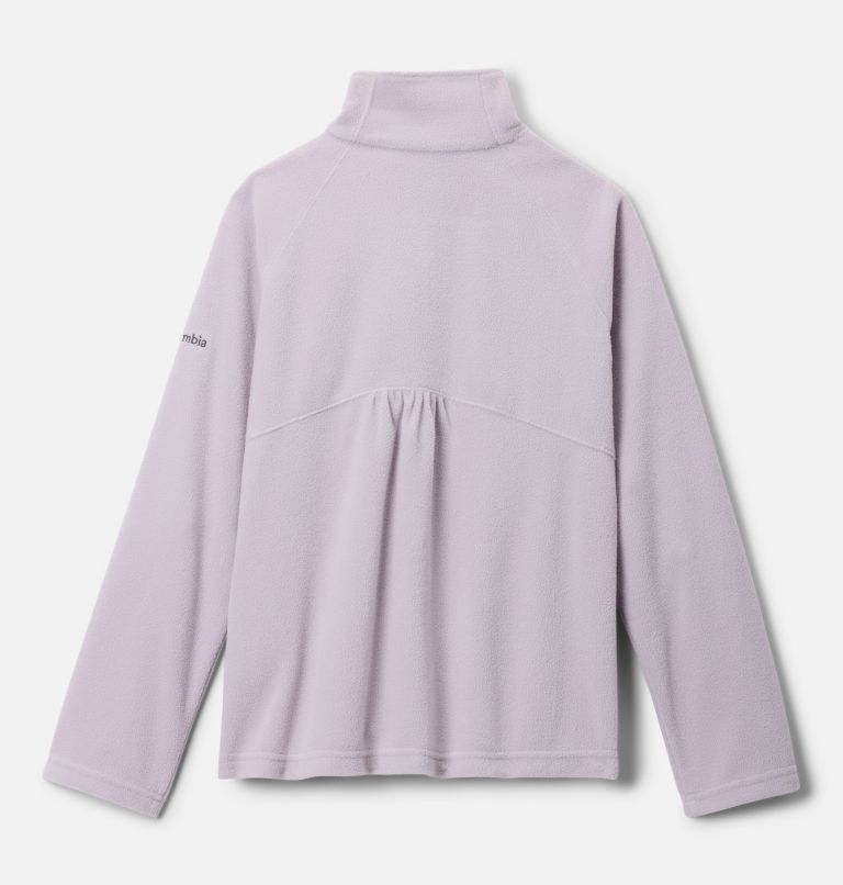 Girls' Glacial Fleece Quarter Zip Pullover, Color: Lavender Pearl, image 2