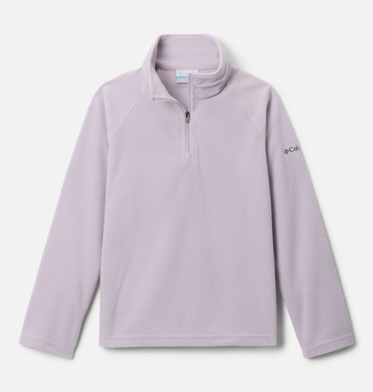 Girls' Glacial Fleece Quarter Zip Pullover, Color: Lavender Pearl, image 1