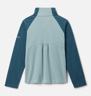 Glacial Fleece Quarter Zip Pullover für Mädchen, Color: Crushed Blue, Everblue, image 4